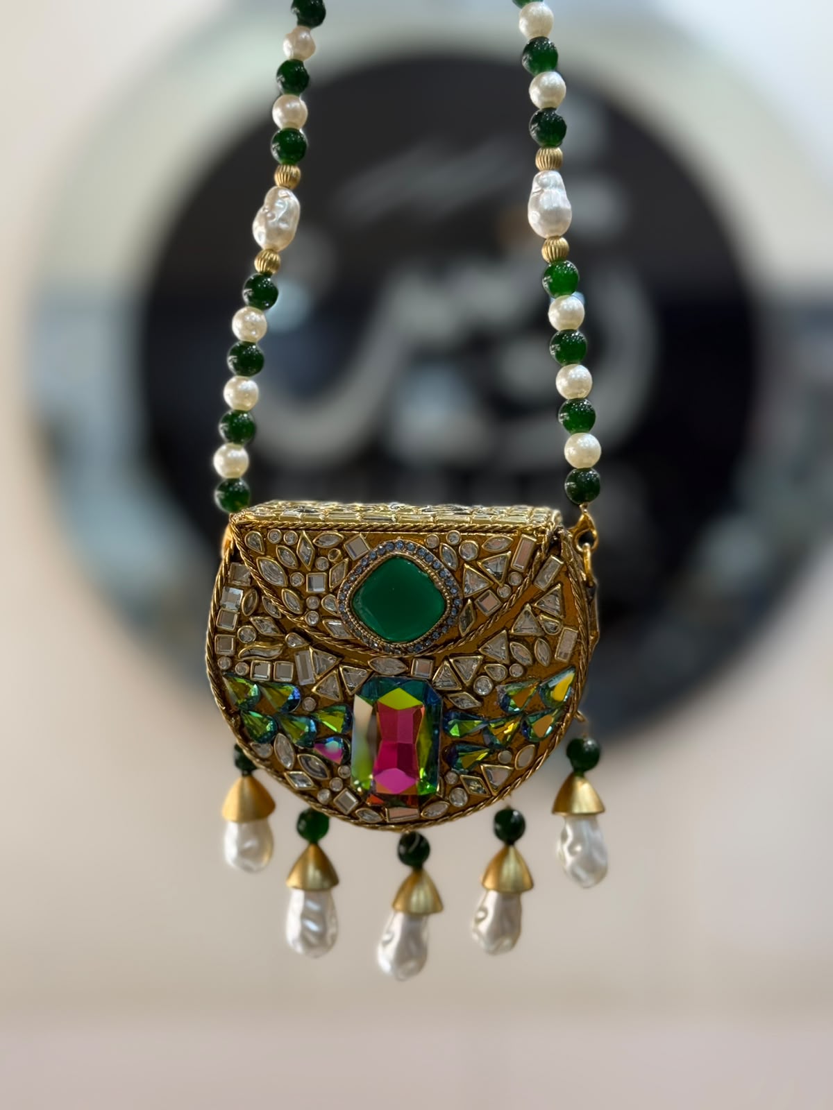Stylish Kundan Turkish Designer Clutch_Small Size_New Arrival_ Design 8