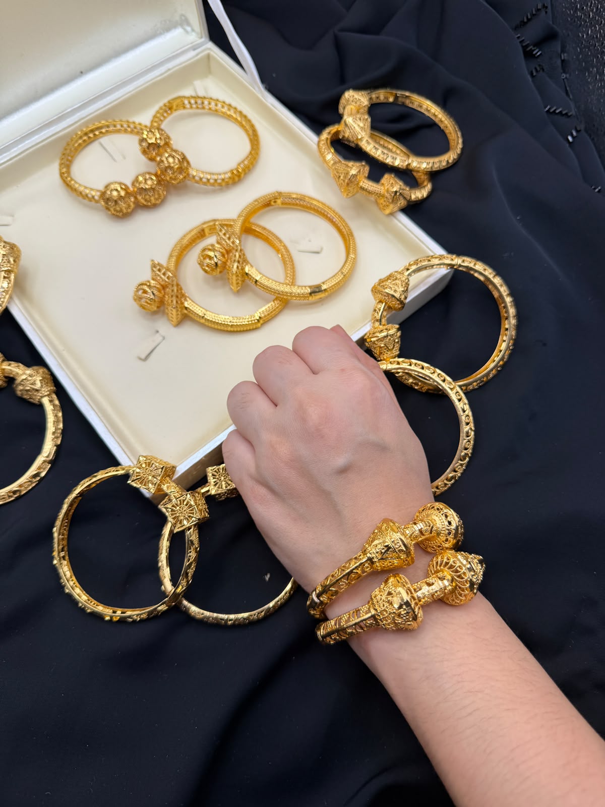 24k Gold Platet Bangles_Per Pair