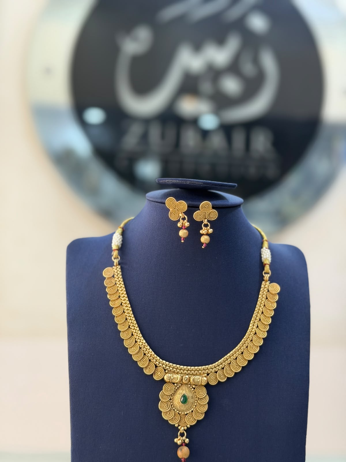 Royal Golden Rajwadi Choker Set – Bridal Necklace & Earrings | Wedding Collection | New Arrival 3