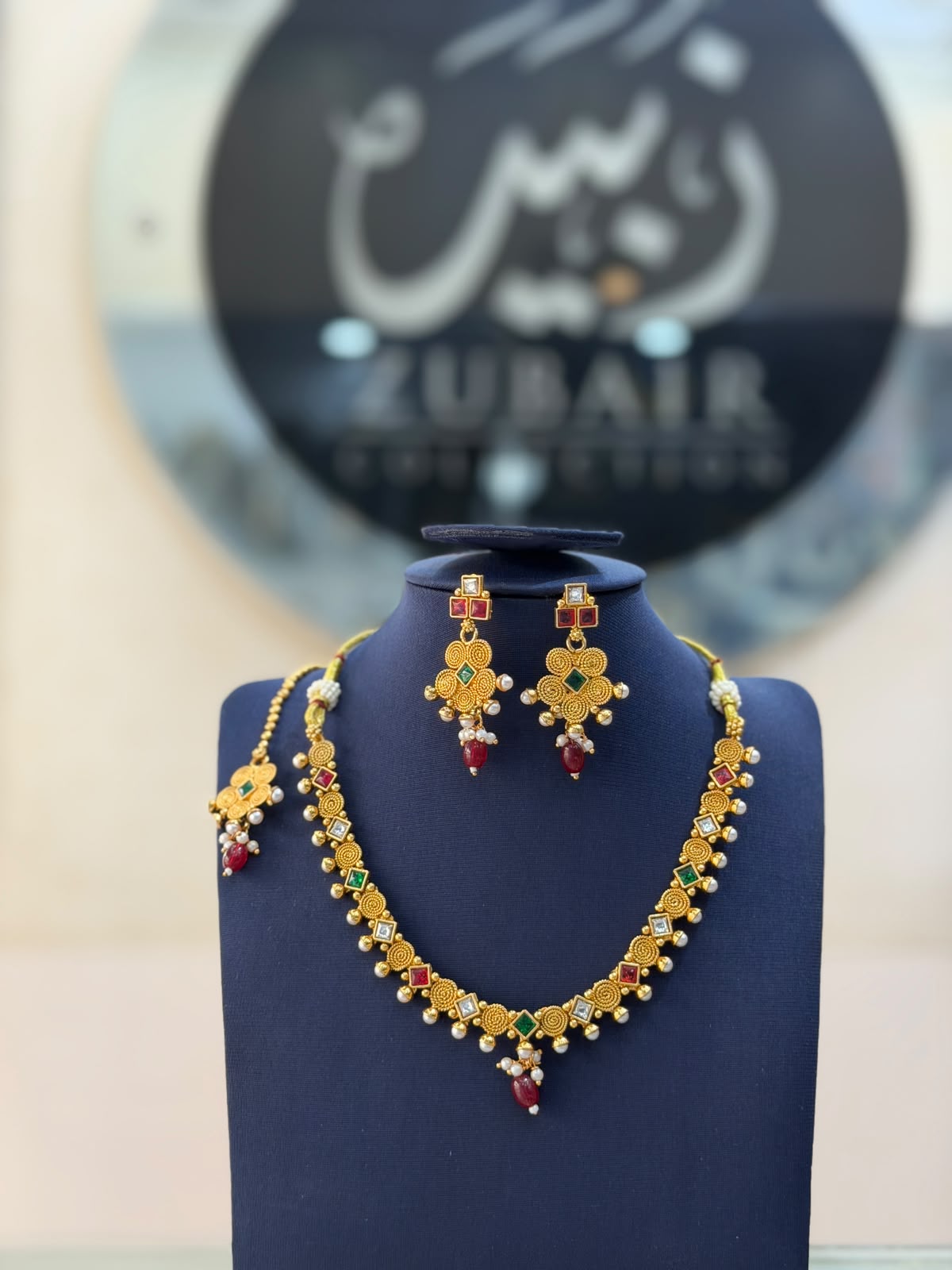 Royal Golden Rajwadi Choker Set – Bridal Necklace & Earrings | Wedding Collection | New Arrival 10