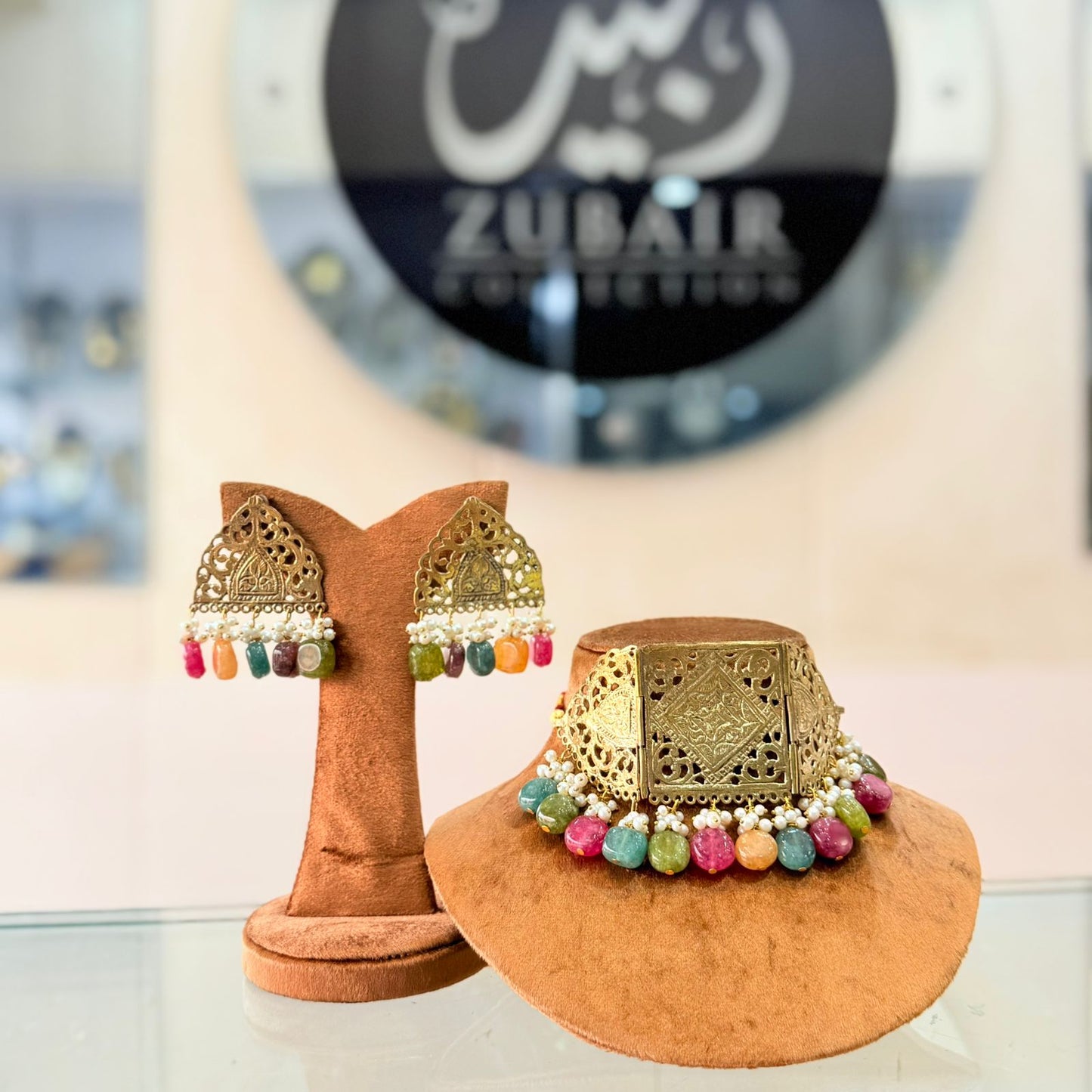 Choker + EarRings + Mala Complete Designer Set