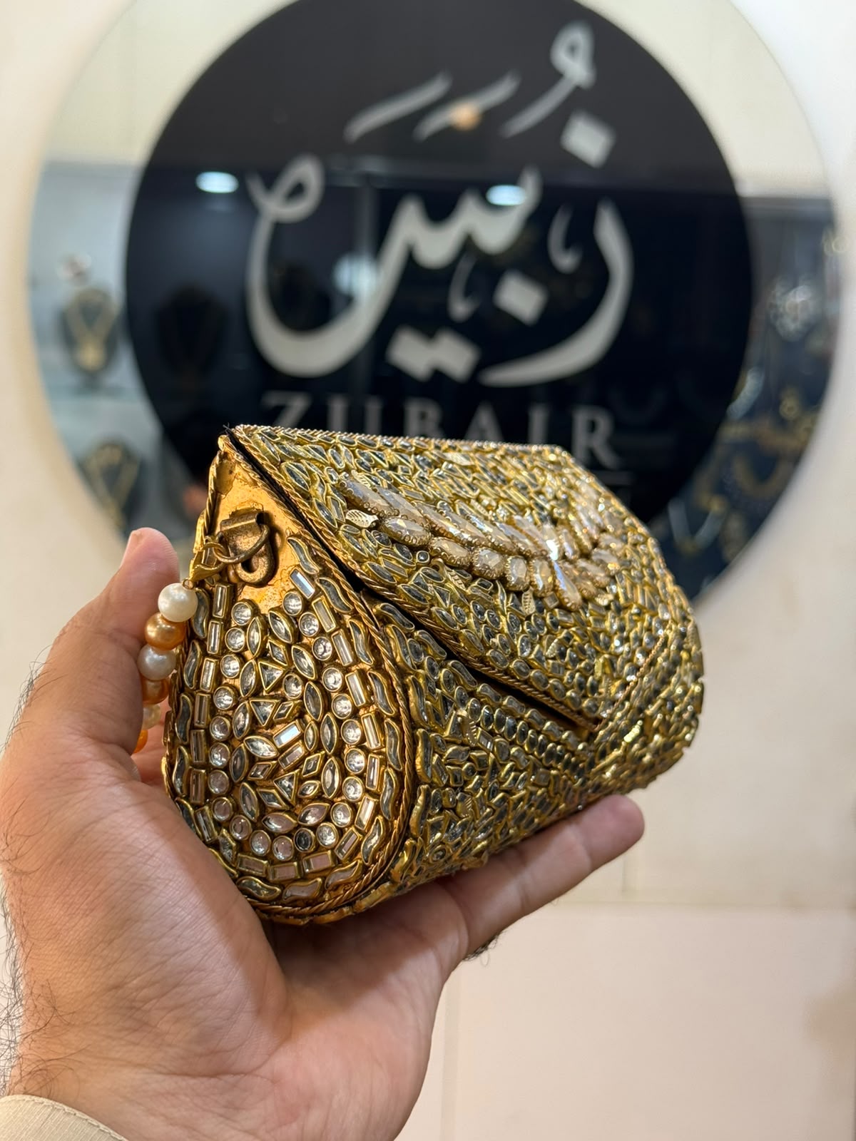 Stylish Kundan Turkish Designer Clutch_New Arrival_ Design 1