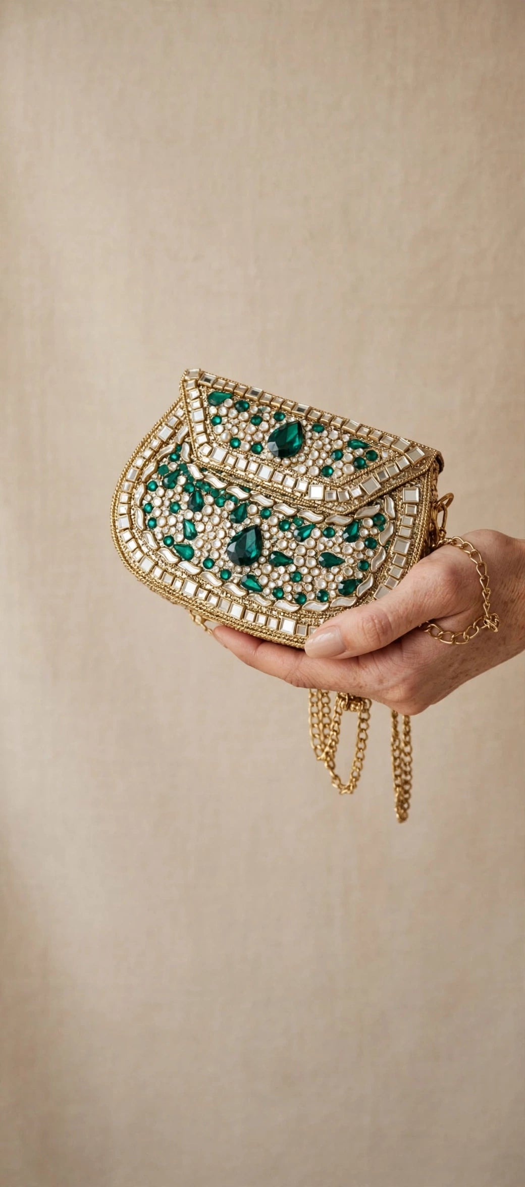 Handmade Luxury Kundan Cltuch _Medium Size_ New arrivals by ZC