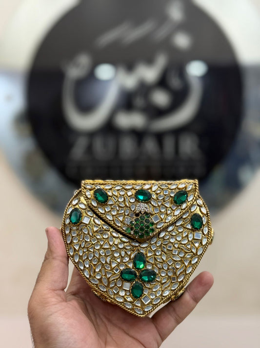 Turkish_Kundan Designer Metal Clutch_New Design 14