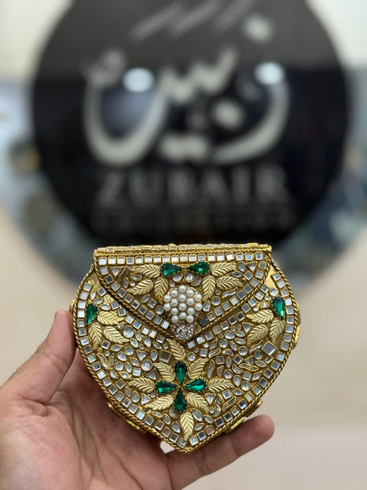 Turkish_Kundan Designer Metal Clutch_New Design 15