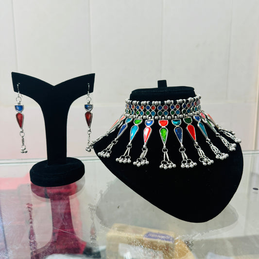 New oxidise meenakari sets