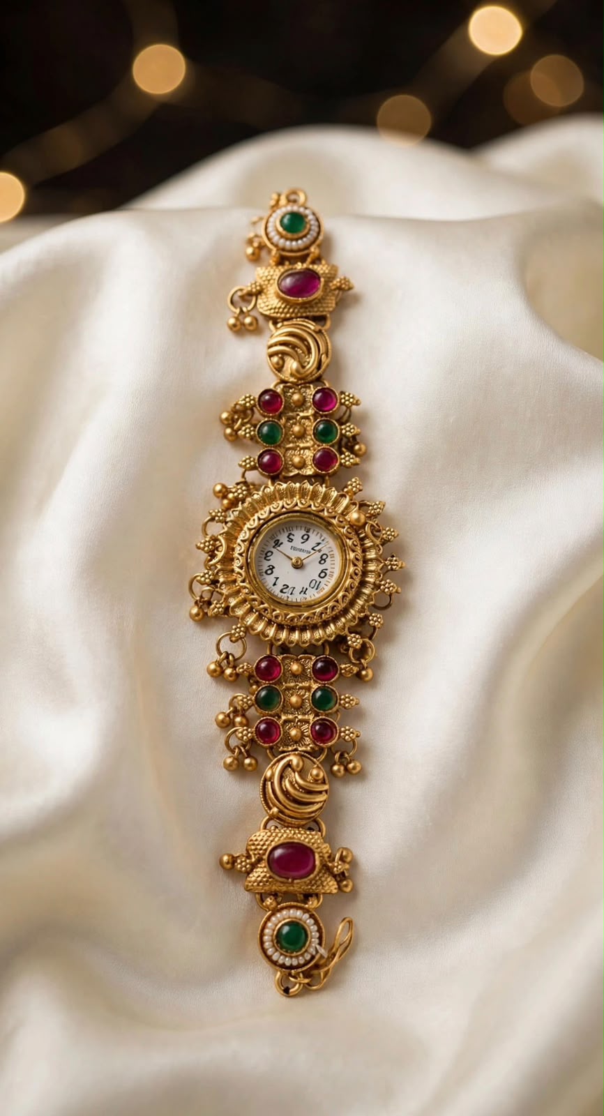 Stylish Ladies Rajwari Designer Golden Watch_New Arrival 7