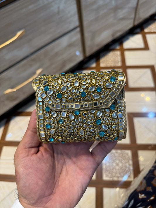 Beautiful kundan clutch