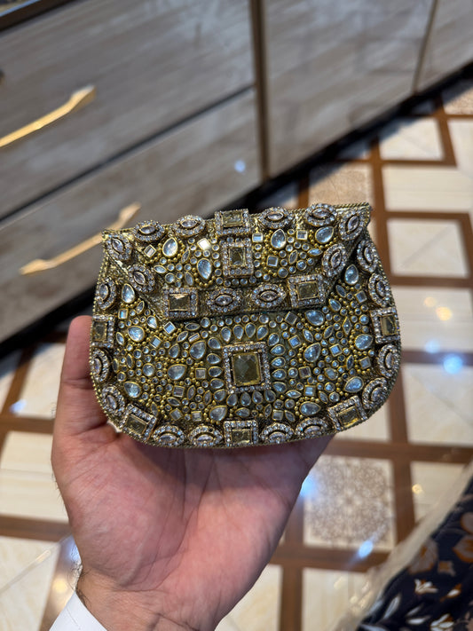 Beautiful kundan clutch