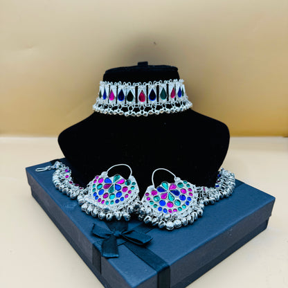 Beautiful Silver Choker set