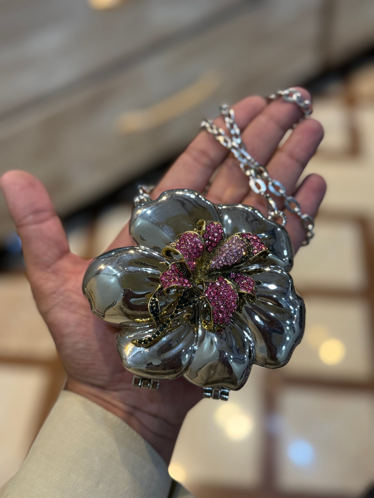 Beautiful flower clutch