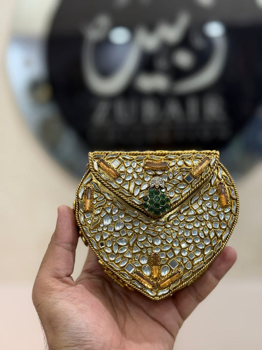 Turkish_Kundan Designer Metal Clutch_New Design 8