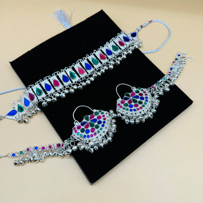 Beautiful Silver Choker set