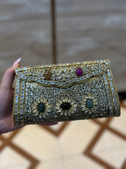 Beautiful Kundan Clutch