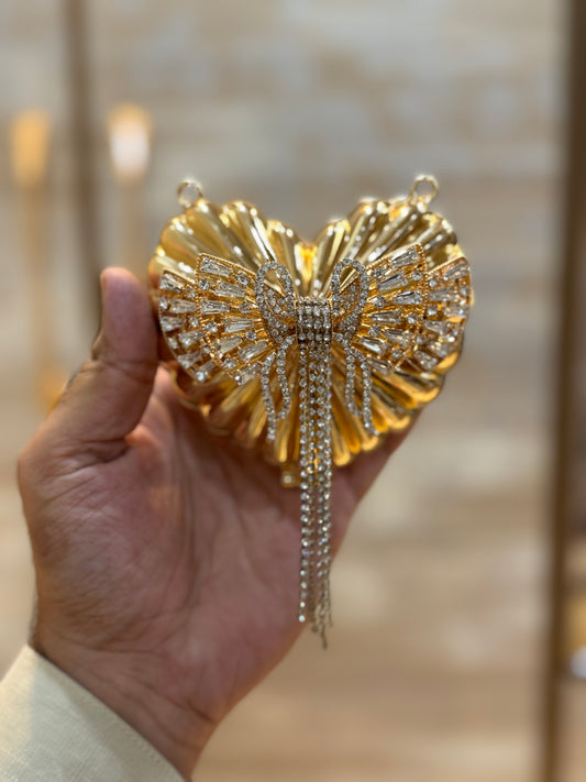 Beautiful heart  clutch