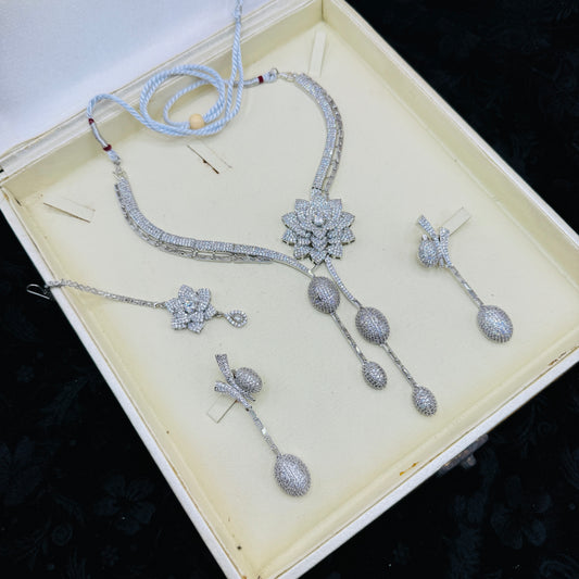 Silver Zircon Set