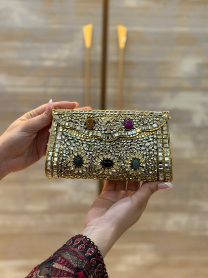 Beautiful Kundan Clutch