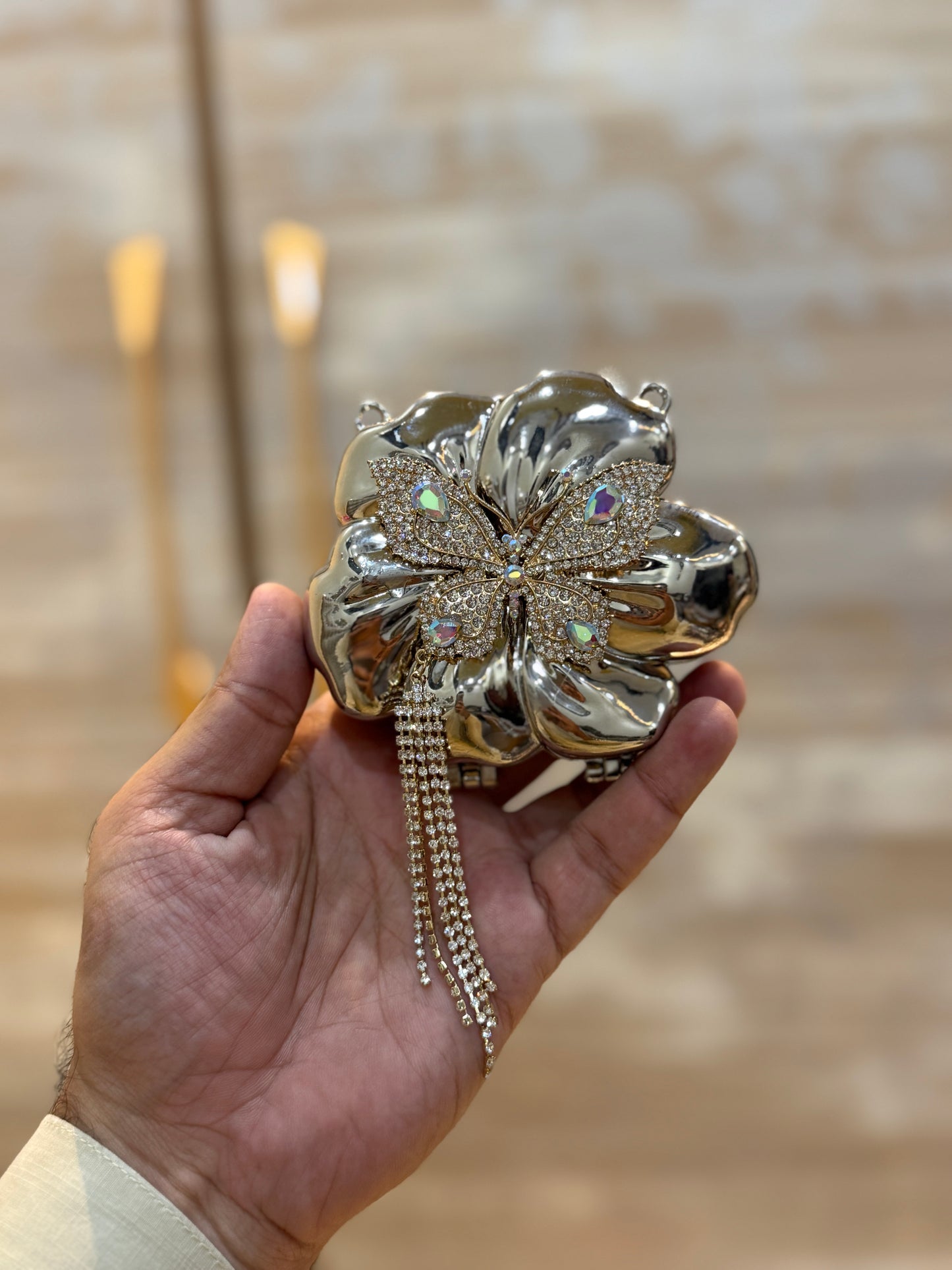 Beautiful flower clutch