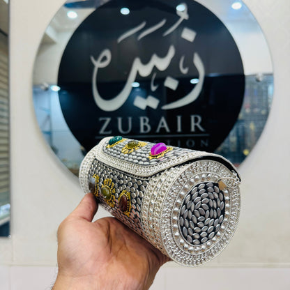 Beautiful Dolki Design Stones Clutch