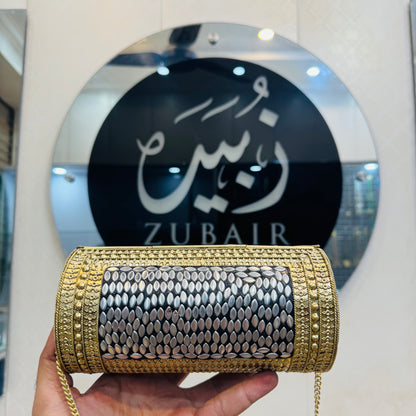Beautiful Dolki shape Stones clutch