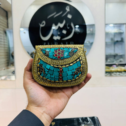 BEAUTIFUL INDIAN METAL CLUTCH