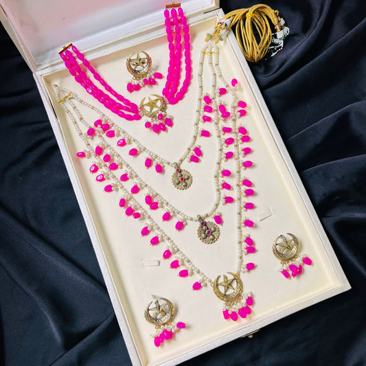 Chand Tara Set With Matching Mala