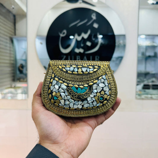 BEAUTIFUL INDIAN METAL CLUTCH