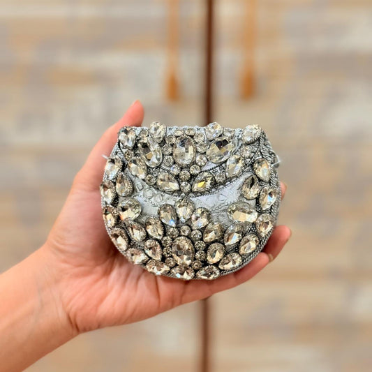 HandMade Small Kundan Clutch-5