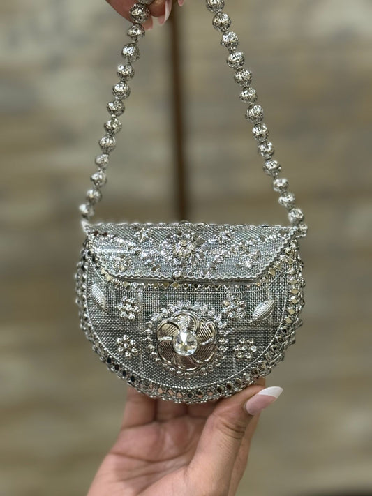 Silver Heer Collection Clutch