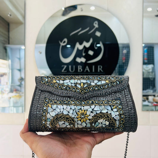 Sippi Clutch—Black Polish_Design 4