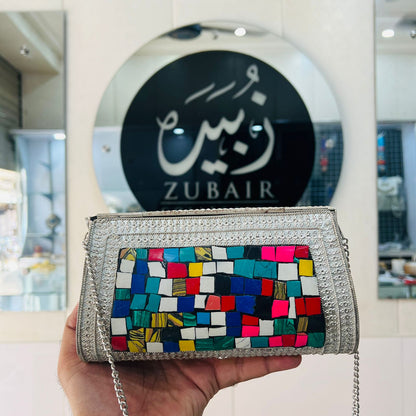 Silver Indian Clutch