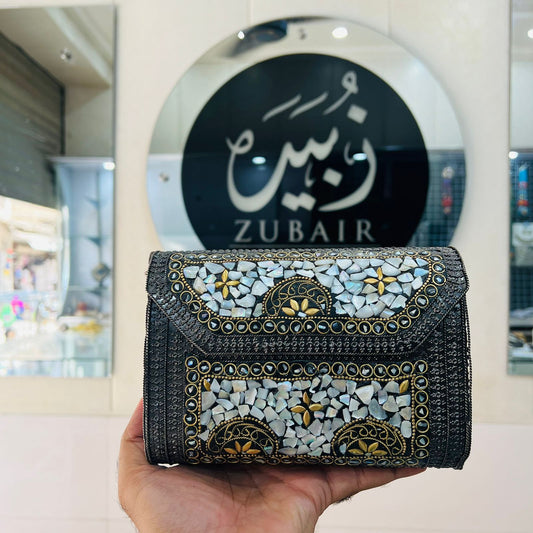 Sippi Clutch—Black Polish_Design 5
