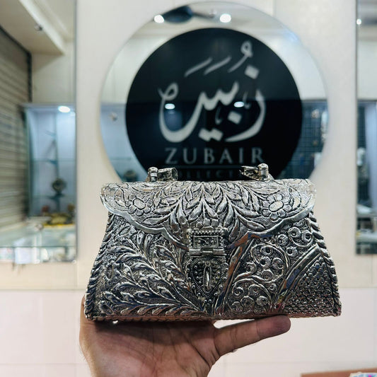 Silver Indian Metal Clutch—New Design
