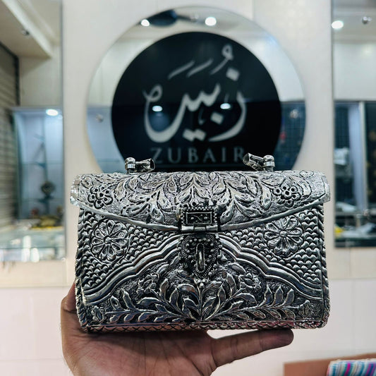 Silver Indian Metal Clutch—New Design