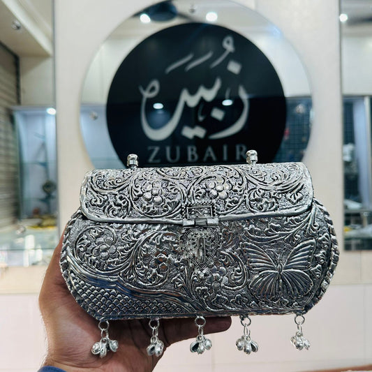 Silver Indian Metal Clutch—New Design