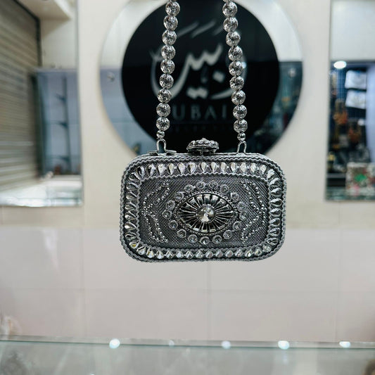 Luxury Silver Heer Collection Clutch- Design 4