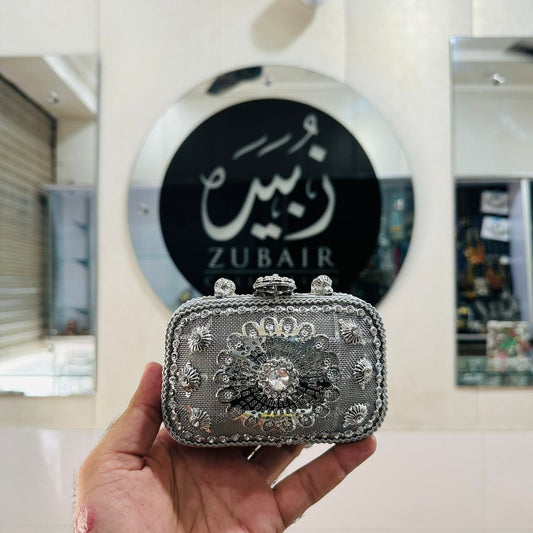 Luxury Silver Heer Collection Clutch- Design 7