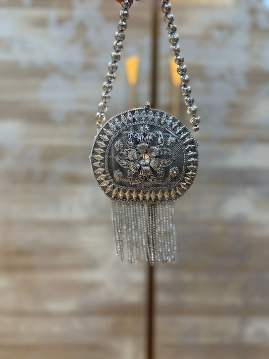 Luxury Silver Heer Collection Clutch- Design 1