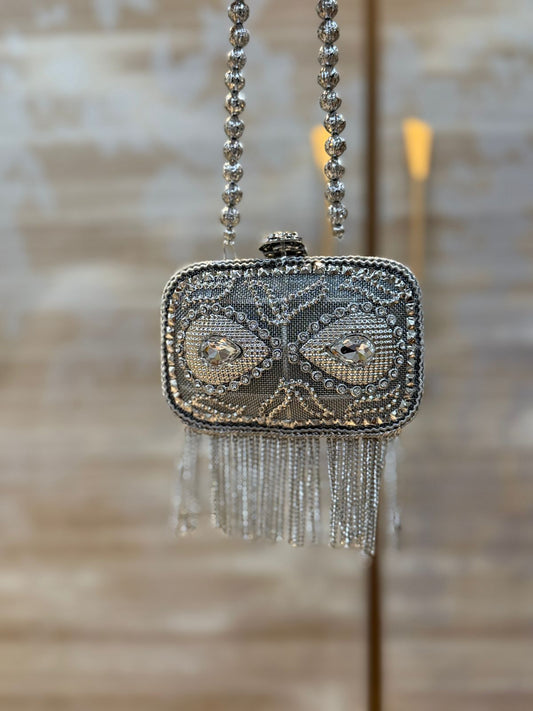 Luxury Silver Heer Collection Clutch- Design 2