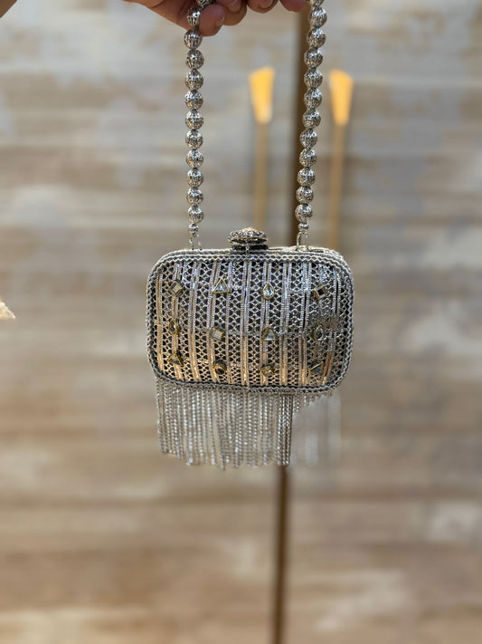 Luxury Silver Heer Collection Clutch- Design 4