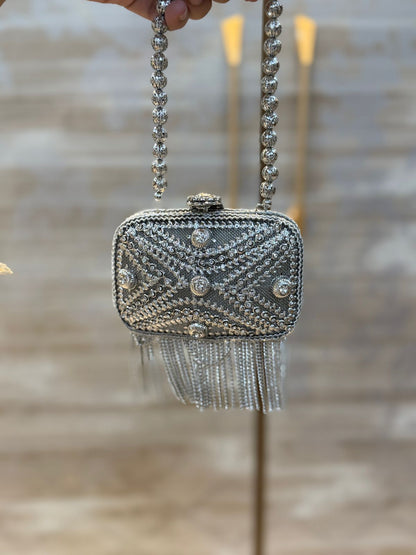 Luxury Silver Heer Collection Clutch- Design 5