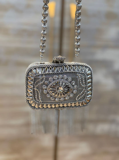 Luxury Silver Heer Collection Clutch- Design 6