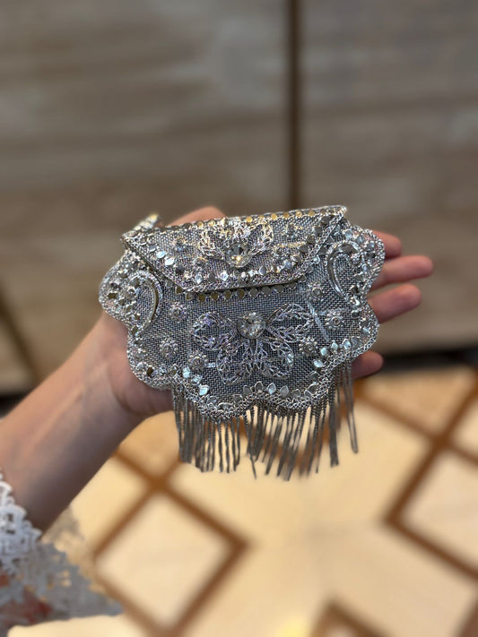 Luxury Silver Heer Collection Clutch- Design 7