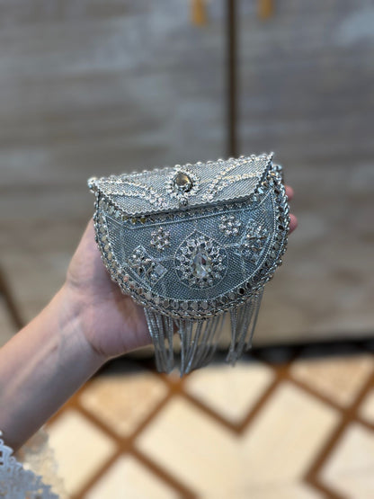 Luxury Silver Heer Collection Clutch- Design 8