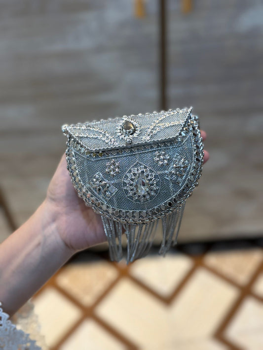 Luxury Silver Heer Collection Clutch- Design 8