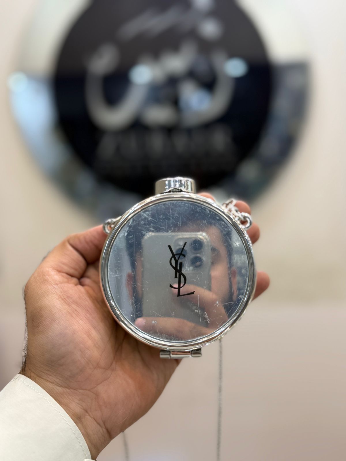 Acrylic Silver MIrror Clutch_Design 5