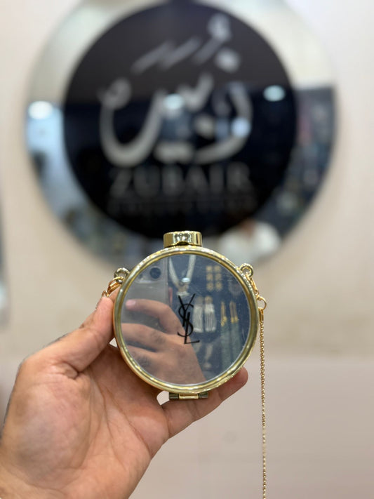 Acrylic Golden MIrror Clutch_Design 6