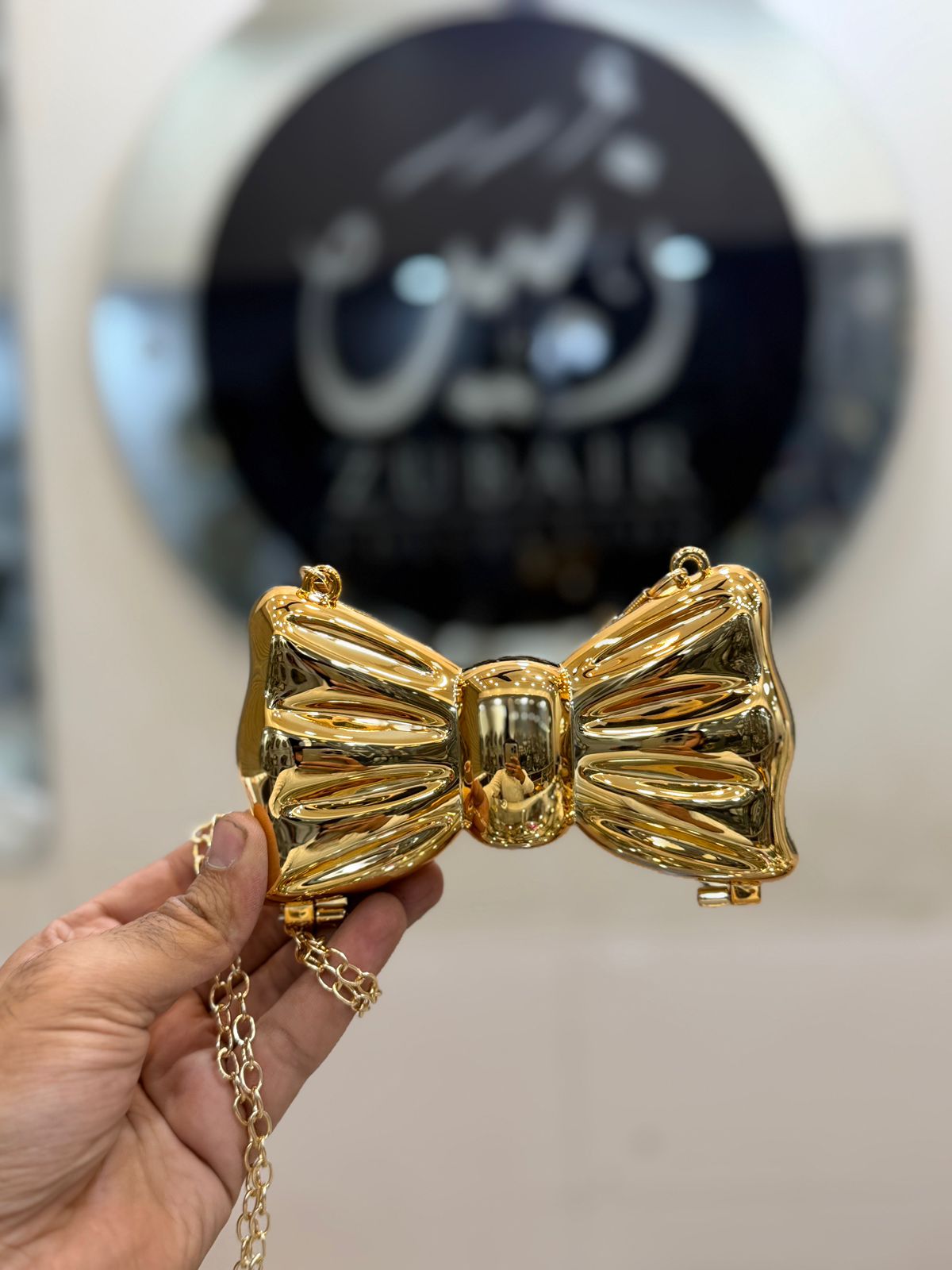 Acrylic Golden Butterfly Clutch_New Design 9