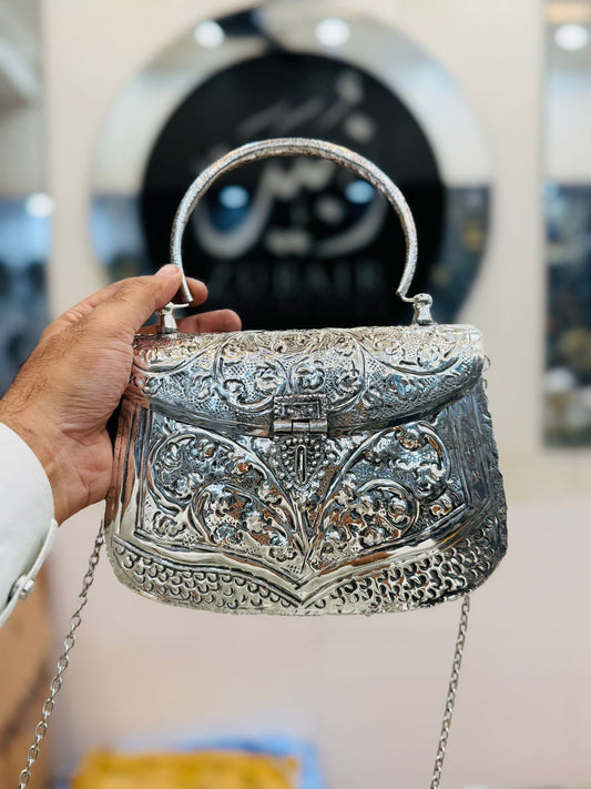 Indian Silver Metal Clutch_Design 1