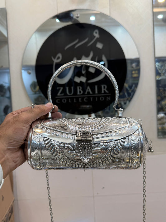 Indian Silver Metal Clutch